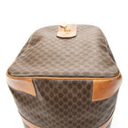 Celine Vintage Large Travel Boston Brown Macadam Canvas Shoulder Bag — view 8