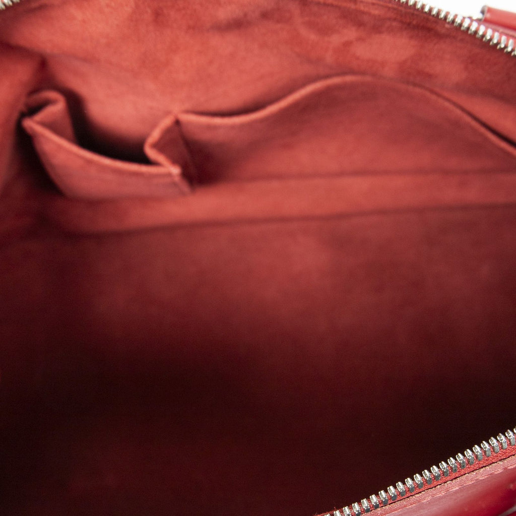 Louis Vuitton Alma Red Epi Handbag — view 9
