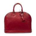 Louis Vuitton Alma Red Epi Handbag