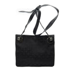 Gucci Eclipse Crossbody Shoulder Bag Black GG Canvas