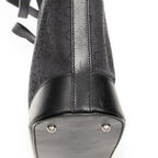 Celine Vintage Shopping Tote Black C Macadam Canvas — view 7