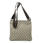 Gucci Square Front Zip Crossbody Beige Brown Supreme Canvas — view 5
