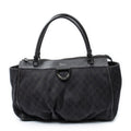 Gucci Large Abbey D Ring Tote Dark Brown GG Denim Canvas