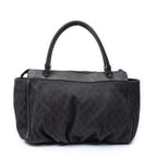 Gucci Large Abbey D Ring Tote Dark Brown GG Denim Canvas — view 5