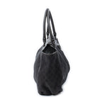 Gucci Large Abbey D Ring Tote Dark Brown GG Denim Canvas — view 4