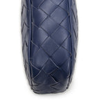 Bottega Veneta Smartphone Pouch Crossbody Blue Intrecciato Leather — view 7