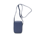 Bottega Veneta Smartphone Pouch Crossbody Blue Intrecciato Leather — view 5
