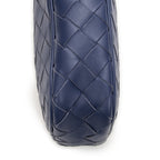 Bottega Veneta Smartphone Pouch Crossbody Blue Intrecciato Leather — view 8