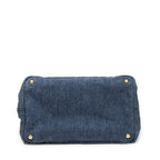 Prada Canapa Tote Blue Denim — view 6