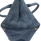 Prada Canapa Tote Blue Denim — view 8