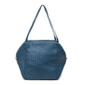Bottega Veneta Chef Bag Blue Intrecciato Leather