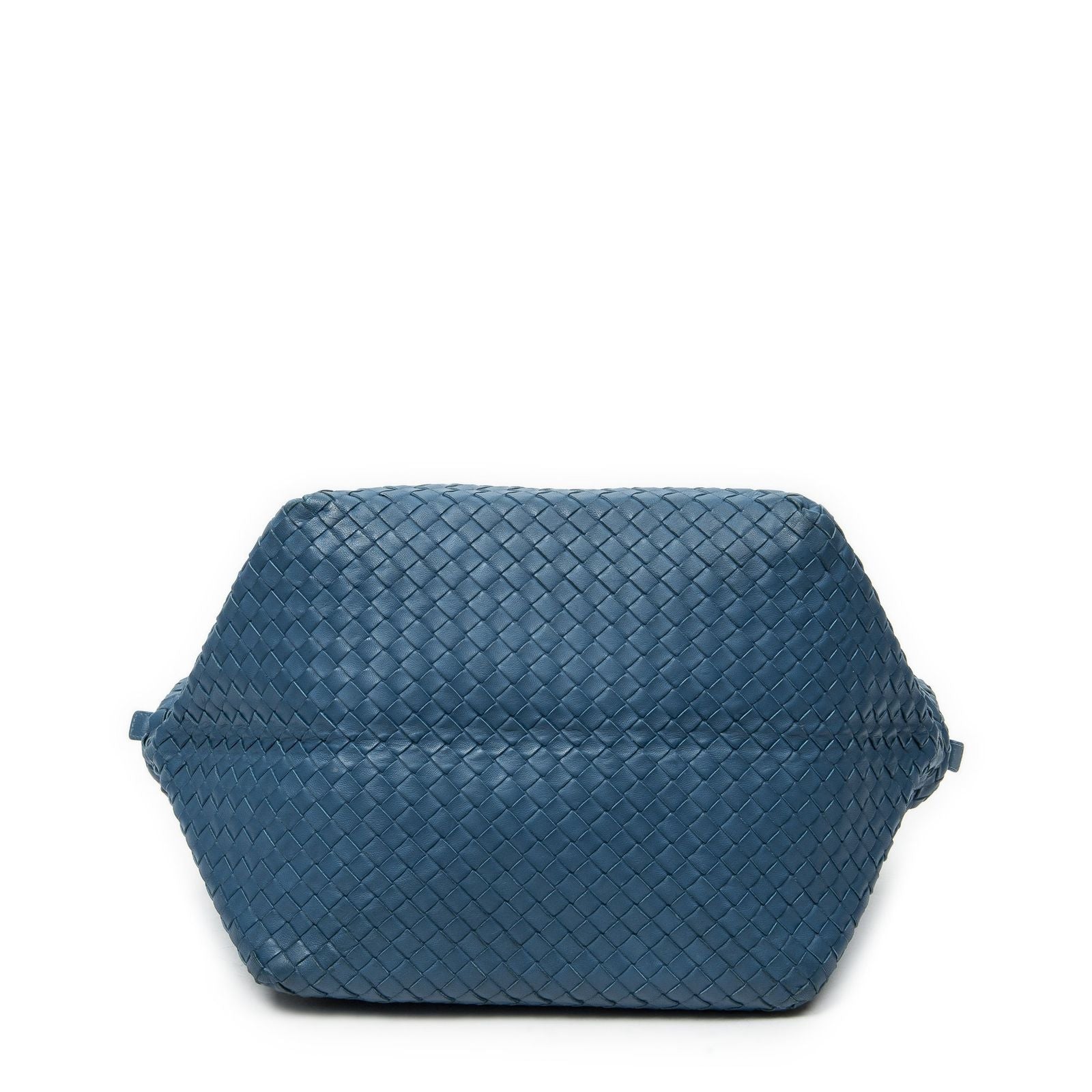 Bottega Veneta Chef Bag Blue Intrecciato Leather — view 6