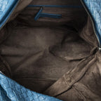 Bottega Veneta Chef Bag Blue Intrecciato Leather — view 9
