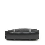 Prada Rectangle Flap Shoulder Bag Black Nylon Canvas — view 6