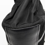 Prada Rectangle Flap Shoulder Bag Black Nylon Canvas — view 8