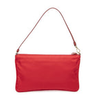 Prada Flap Clutch Red Nylon Canvas — view 5