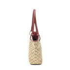 Gucci Small Eclipse Shopping Beige Red GG Canvas Messenger Bag — view 4
