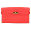 Hermes Kelly Wallet Long Veau Epsom Rouge Tomato
