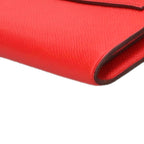 Hermes Kelly Wallet Long Veau Epsom Rouge Tomato — view 4