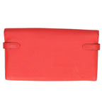Hermes Kelly Wallet Long Veau Epsom Rouge Tomato — view 2