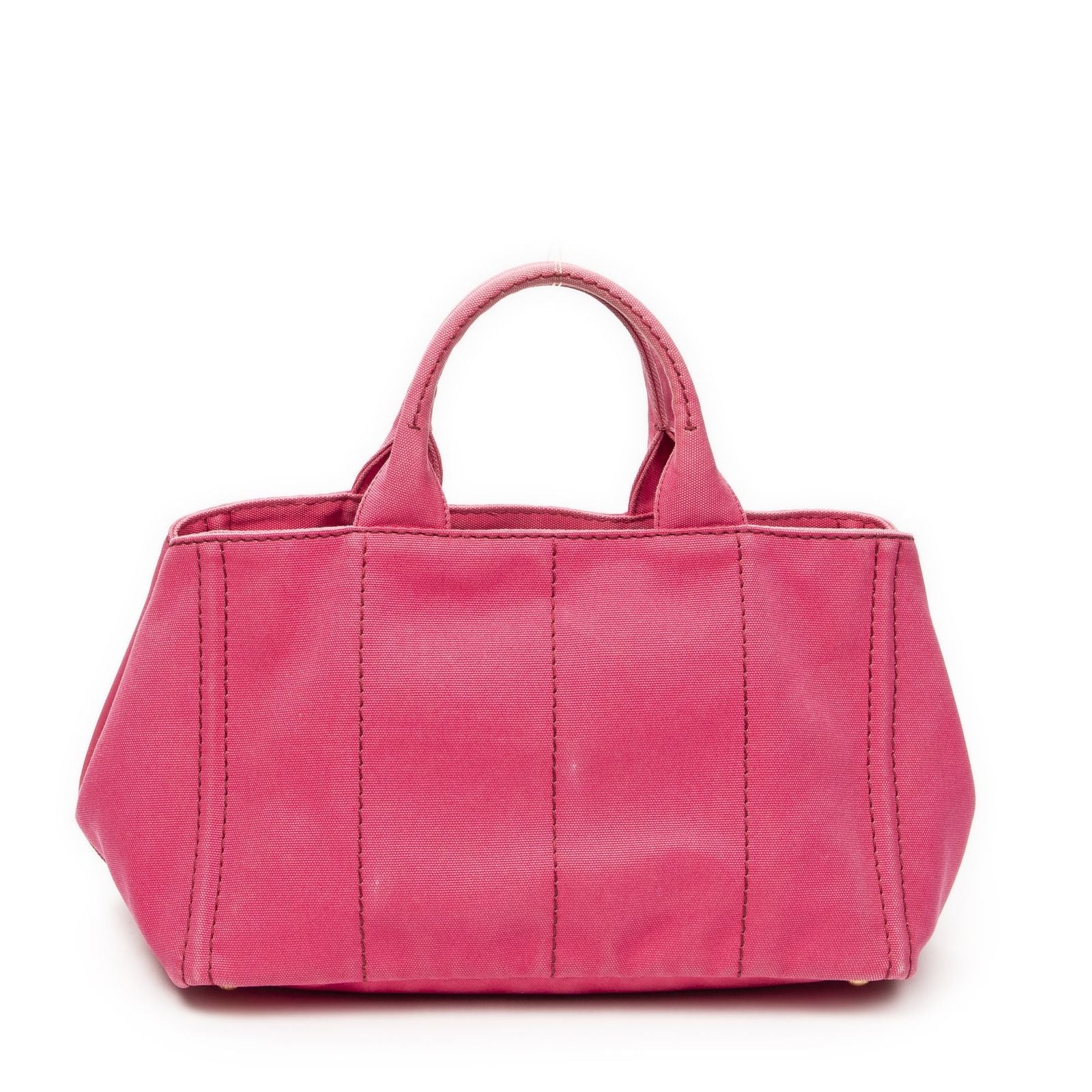 Prada Canapa Tote Fuchsia Pink Canvas — view 5