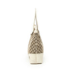 Gucci Vertical Brit Tote Ivory Beige GG Canvas — view 3