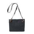 Gucci Eclipse Crossbody Shoulder Bag Black GG Canvas
