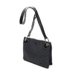 Gucci Eclipse Crossbody Shoulder Bag Black GG Canvas — view 2