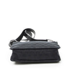 Gucci Eclipse Crossbody Shoulder Bag Black GG Canvas — view 6