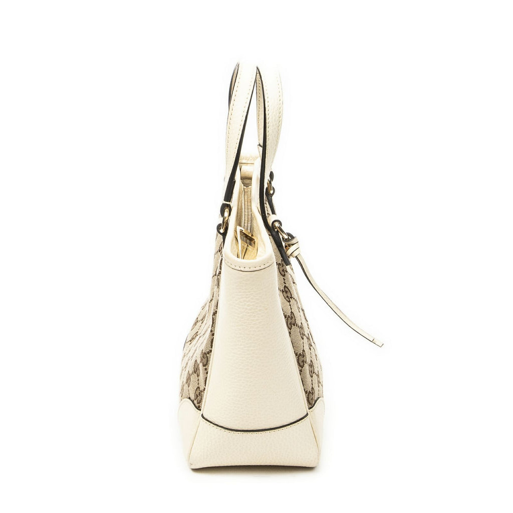 Gucci Small Bree Tote Ivory Beige GG Canvas — view 4