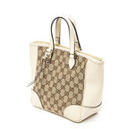 Gucci Small Bree Tote Ivory Beige GG Canvas — view 2