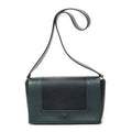Celine Frame Cross Belt Bag Navy Dark Green Calfskin Leather