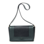 Celine Frame Cross Belt Bag Navy Dark Green Calfskin Leather
