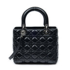 Dior Lady Dior Zip Black Canada Lambskin Leather Handbag — view 5