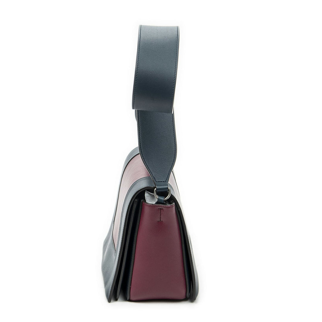 Celine Frame Cross Belt Bag Plum Dark Blue Calfskin Leather — view 3