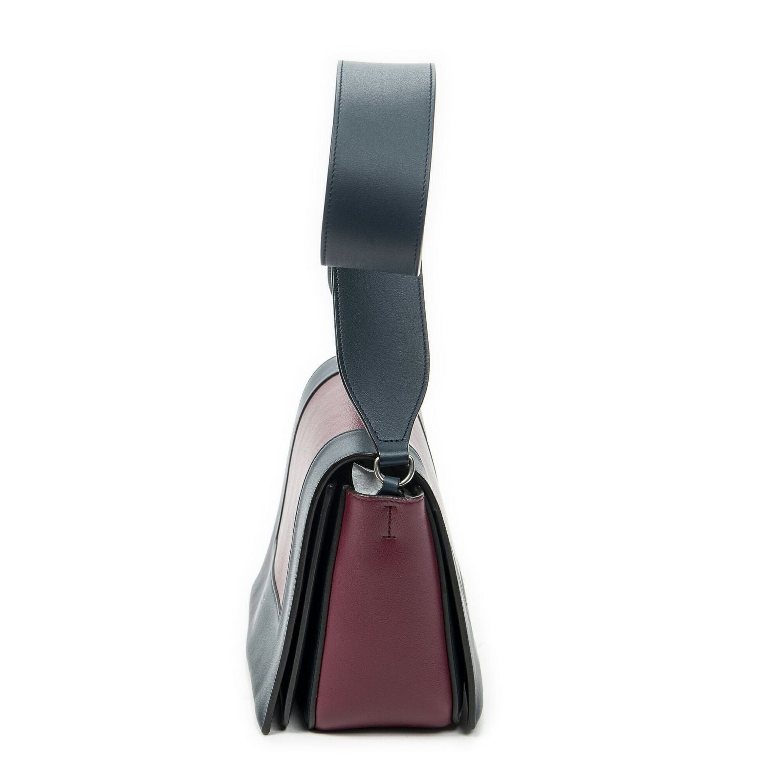 Celine Frame Cross Belt Bag Plum Dark Blue Calfskin Leather — view 3