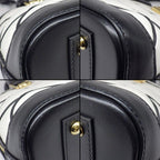 Louis Vuitton Handbag Alma BB Maltage White Black Lambskin Gold — view 9