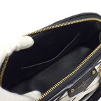 Louis Vuitton Handbag Alma BB Maltage White Black Lambskin Gold — view 6
