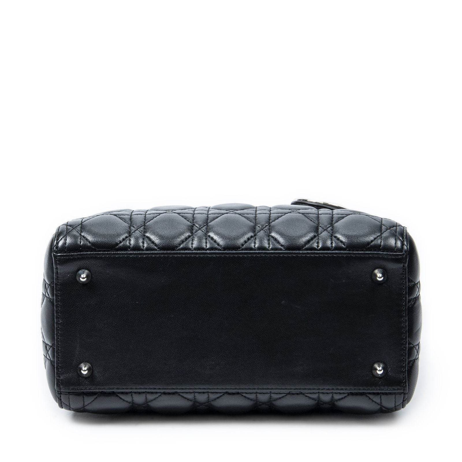 Dior Lady Dior Zip Black Canada Lambskin Leather Handbag — view 6