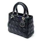 Dior Lady Dior Zip Black Canada Lambskin Leather Handbag — view 2