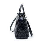 Dior Lady Dior Zip Black Canada Lambskin Leather Handbag — view 3