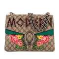 Gucci Dionysus Modern Sequin & Floral Embroidery Beige Green GG Supreme Canvas