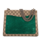Gucci Dionysus Modern Sequin & Floral Embroidery Beige Green GG Supreme Canvas — view 5