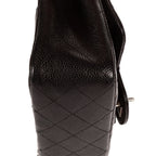 Chanel Mini Classic Single Flap Black Gray Calfskin Leather — view 7