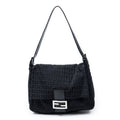 Fendi Mama Forever Black Zucchino Embossed Canvas
