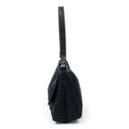 Fendi Mama Forever Black Zucchino Embossed Canvas — view 3