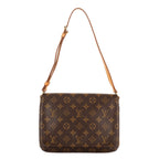 Louis Vuitton Musette Tango Brown Monogram Canvas Messenger Bag