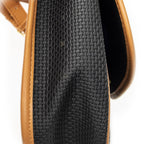 Saint Laurent Yves Vintage Flap Crossbody Black Tang Gogh Canvas — view 7