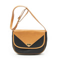 Saint Laurent Yves Vintage Flap Crossbody Black Tang Gogh Canvas
