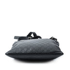 Gucci Large Square Zip Messenger Black Guccissima — view 6